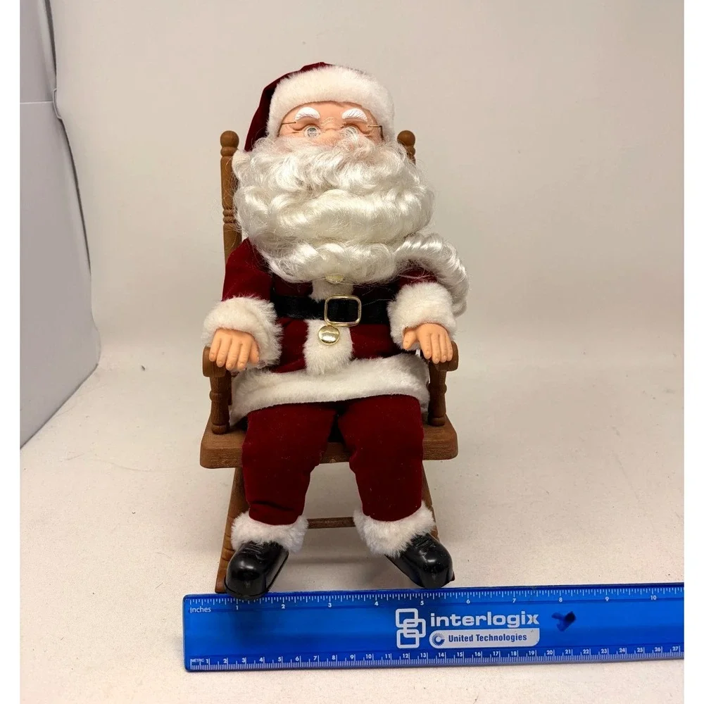 Vintage Gemmy Animated Santa Claus & Mrs Claus Christmas Figures Lot Of 2 Tested